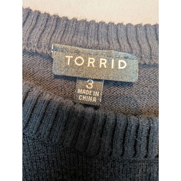 Torrid off the shoulder sequined lipstick sweater 3 - Picture 4 of 4